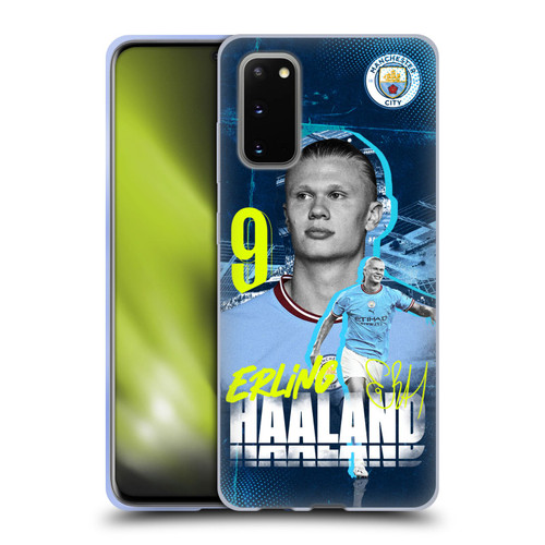 Manchester City Man City FC 2022/23 First Team Erling Haaland Soft Gel Case for Samsung Galaxy S20 / S20 5G