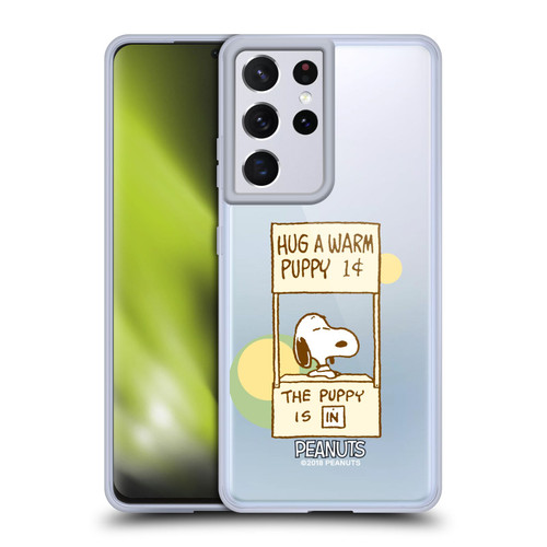 Peanuts Snoopy Hug Warm Soft Gel Case for Samsung Galaxy S21 Ultra 5G & MagSafe