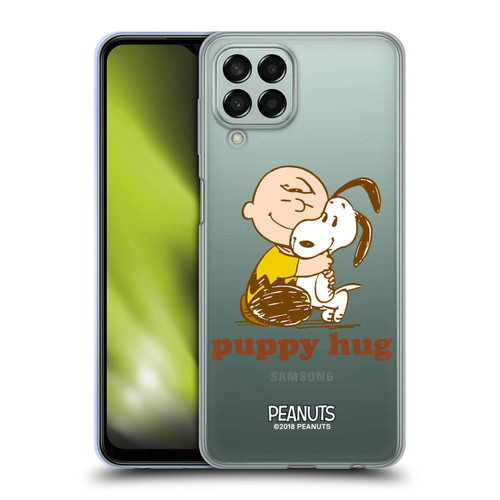 Peanuts Snoopy Hug Charlie Puppy Hug Soft Gel Case for Samsung Galaxy M33 (2022)