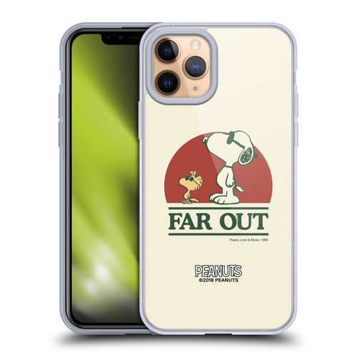 Peanuts Woodstock 50th Snoopy Woodstock Far Out Soft Gel Case for Apple iPhone 11 Pro