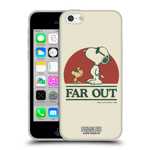 Peanuts Woodstock 50th Snoopy Woodstock Far Out Soft Gel Case for Apple iPhone 5c