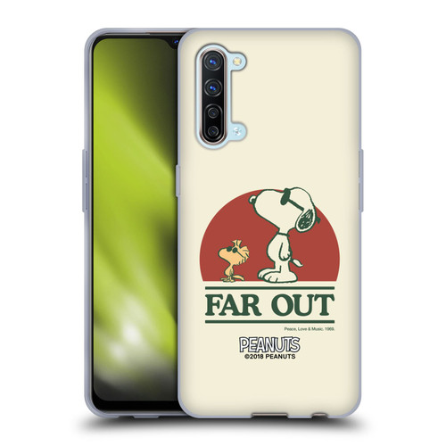 Peanuts Woodstock 50th Snoopy Woodstock Far Out Soft Gel Case for OPPO Find X2 Lite 5G