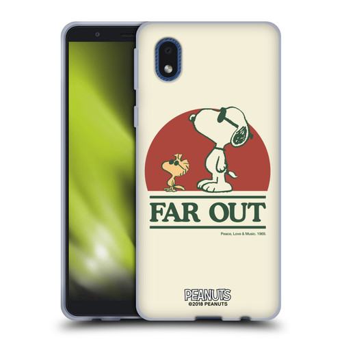 Peanuts Woodstock 50th Snoopy Woodstock Far Out Soft Gel Case for Samsung Galaxy A01 Core (2020)