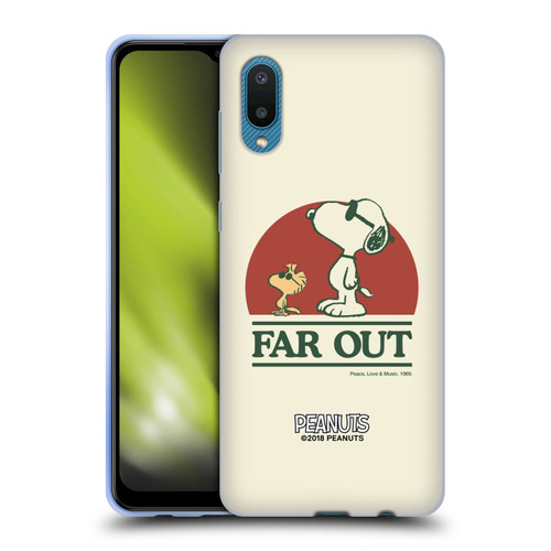Peanuts Woodstock 50th Snoopy Woodstock Far Out Soft Gel Case for Samsung Galaxy A02/M02 (2021)