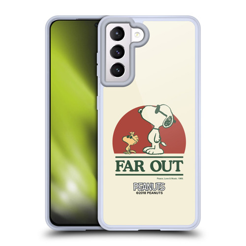Peanuts Woodstock 50th Snoopy Woodstock Far Out Soft Gel Case for Samsung Galaxy S21 5G