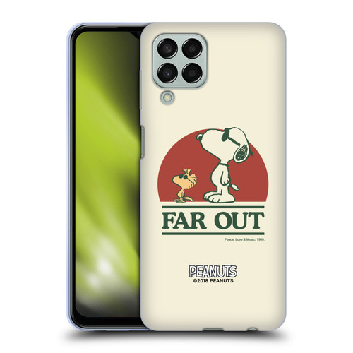 Peanuts Woodstock 50th Snoopy Woodstock Far Out Soft Gel Case for Samsung Galaxy M33 (2022)