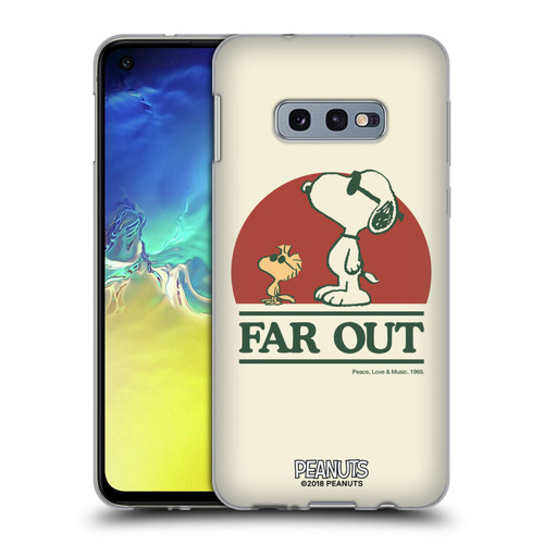 Peanuts Woodstock 50th Snoopy Woodstock Far Out Soft Gel Case for Samsung Galaxy S10e