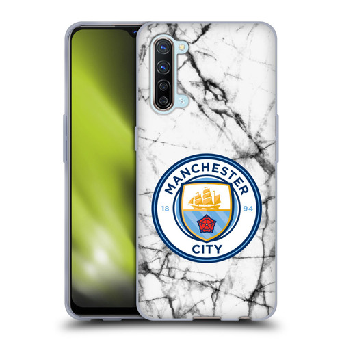 Manchester City Man City FC Marble Badge Full Colour Soft Gel Case for OPPO Find X2 Lite 5G