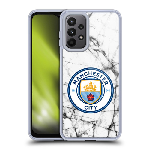 Manchester City Man City FC Marble Badge Full Colour Soft Gel Case for Samsung Galaxy A23 / 5G (2022)