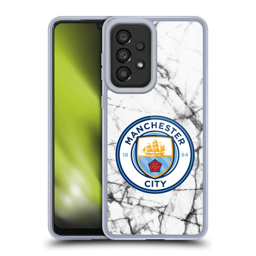 Manchester City Man City FC Marble Badge Full Colour Soft Gel Case for Samsung Galaxy A33 5G (2022)