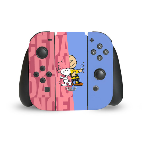 Peanuts Character Graphics Snoopy & Charlie Brown Vinyl Sticker Skin Decal Cover for Nintendo Switch Joy Controller