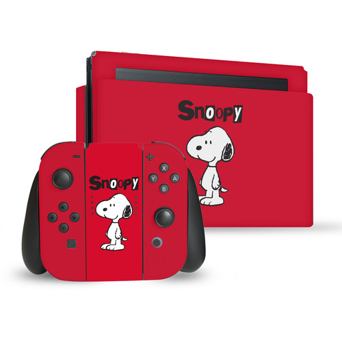 Peanuts Character Graphics Snoopy Vinyl Sticker Skin Decal Cover for Nintendo Switch Bundle