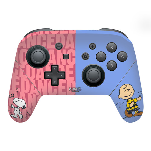 Peanuts Character Graphics Snoopy & Charlie Brown Vinyl Sticker Skin Decal Cover for Nintendo Switch Pro Controller