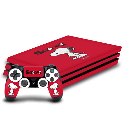 Peanuts Character Graphics Snoopy Vinyl Sticker Skin Decal Cover for Sony PS4 Pro Bundle