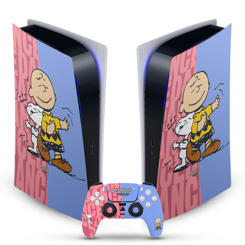 Peanuts Character Graphics Snoopy & Charlie Brown Vinyl Sticker Skin Decal Cover for Sony PS5 Digital Edition Bundle