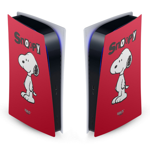 Peanuts Character Graphics Snoopy Vinyl Sticker Skin Decal Cover for Sony PS5 Digital Edition Console