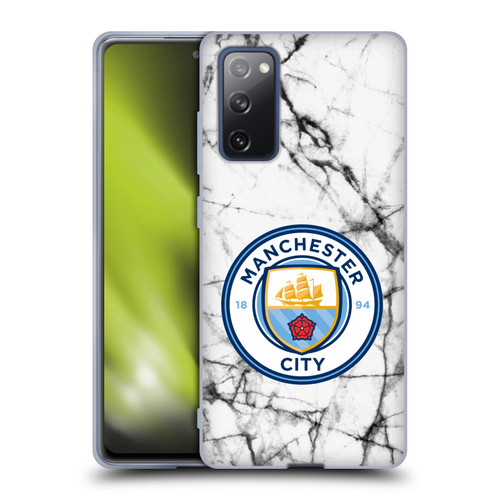 Manchester City Man City FC Marble Badge Full Colour Soft Gel Case for Samsung Galaxy S20 FE / 5G
