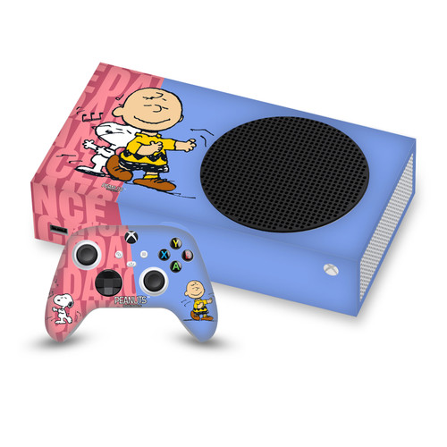 Peanuts Character Graphics Snoopy & Charlie Brown Vinyl Sticker Skin Decal Cover for Microsoft Series S Console & Controller
