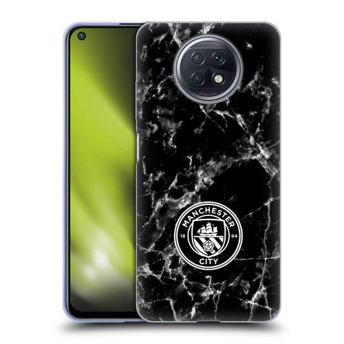Manchester City Man City FC Marble Badge Black White Mono Soft Gel Case for Xiaomi Redmi Note 9T 5G