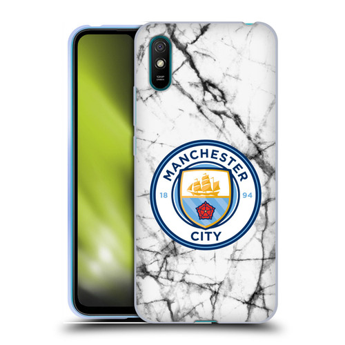 Manchester City Man City FC Marble Badge Full Colour Soft Gel Case for Xiaomi Redmi 9A / Redmi 9AT