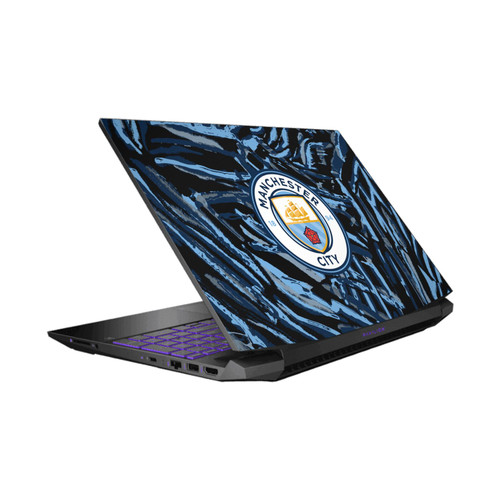 Manchester City Man City FC Art Abstract Brush Vinyl Sticker Skin Decal Cover for HP Pavilion 15.6" 15-dk0047TX
