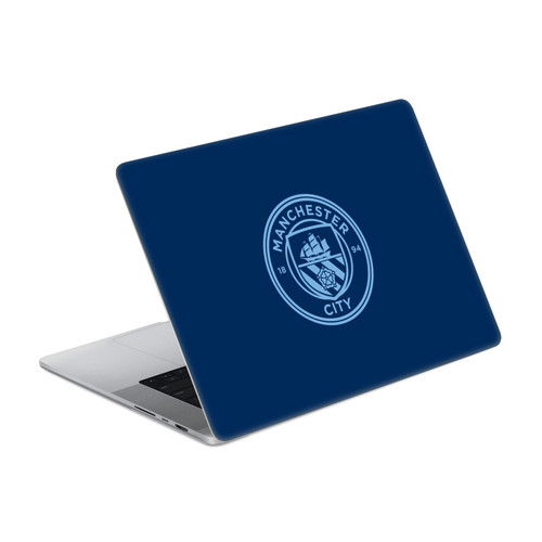 Manchester City Man City FC Art Outline Badge On Navy Blue Vinyl Sticker Skin Decal Cover for Apple MacBook Pro 16" A2485