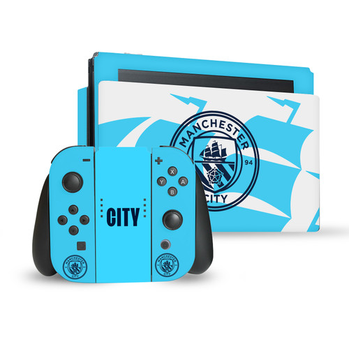 Manchester City Man City FC Logo Art Badge Ship Vinyl Sticker Skin Decal Cover for Nintendo Switch Bundle