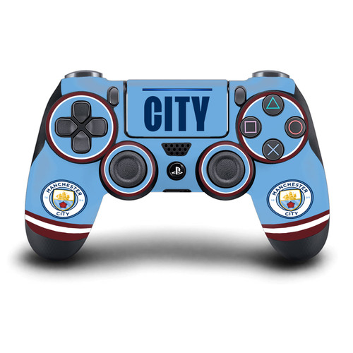 Manchester City Man City FC Logo Art 2022/23 Home Kit Vinyl Sticker Skin Decal Cover for Sony DualShock 4 Controller