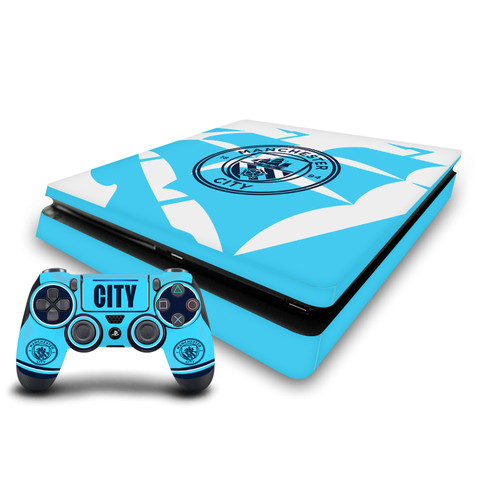 Manchester City Man City FC Logo Art Badge Ship Vinyl Sticker Skin Decal Cover for Sony PS4 Slim Console & Controller