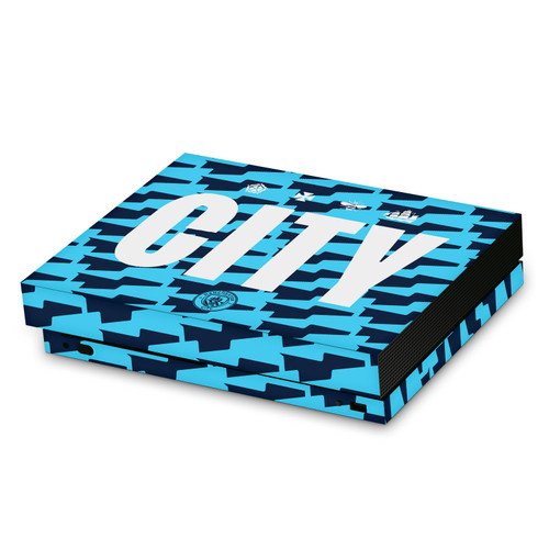 Manchester City Man City FC Logo Art City Pattern Vinyl Sticker Skin Decal Cover for Microsoft Xbox One X Console