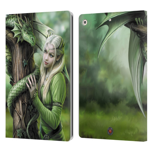 Anne Stokes Dragon Friendship Kindred Spirits Leather Book Wallet Case Cover For Apple iPad 10.2 2019/2020/2021