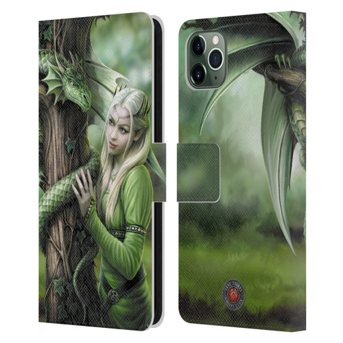 Anne Stokes Dragon Friendship Kindred Spirits Leather Book Wallet Case Cover For Apple iPhone 11 Pro Max