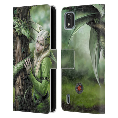 Anne Stokes Dragon Friendship Kindred Spirits Leather Book Wallet Case Cover For Nokia C2 2nd Edition