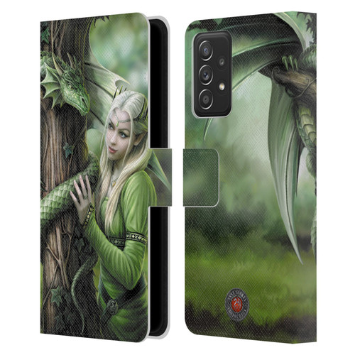 Anne Stokes Dragon Friendship Kindred Spirits Leather Book Wallet Case Cover For Samsung Galaxy A52 / A52s / 5G (2021)