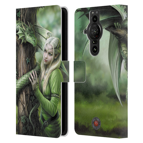 Anne Stokes Dragon Friendship Kindred Spirits Leather Book Wallet Case Cover For Sony Xperia Pro-I