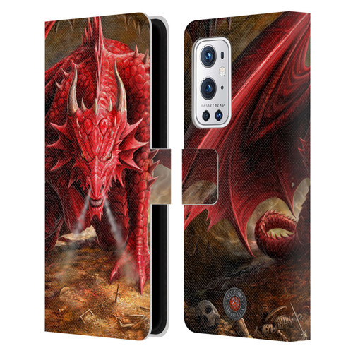 Anne Stokes Dragons Lair Leather Book Wallet Case Cover For OnePlus 9 Pro