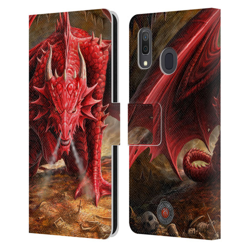 Anne Stokes Dragons Lair Leather Book Wallet Case Cover For Samsung Galaxy A33 5G (2022)