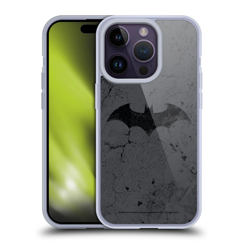 Batman DC Comics Hush Logo Distressed Soft Gel Case for Apple iPhone 14 Pro & MagSafe