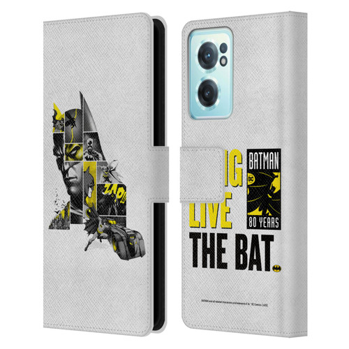 Batman DC Comics 80th Anniversary Collage Leather Book Wallet Case Cover For OnePlus Nord CE 2 5G