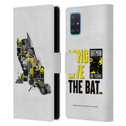 Batman DC Comics 80th Anniversary Collage Leather Book Wallet Case Cover For Samsung Galaxy A51 (2019)