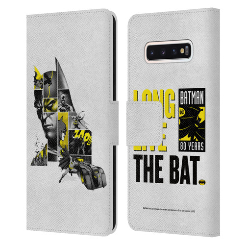 Batman DC Comics 80th Anniversary Collage Leather Book Wallet Case Cover For Samsung Galaxy S10
