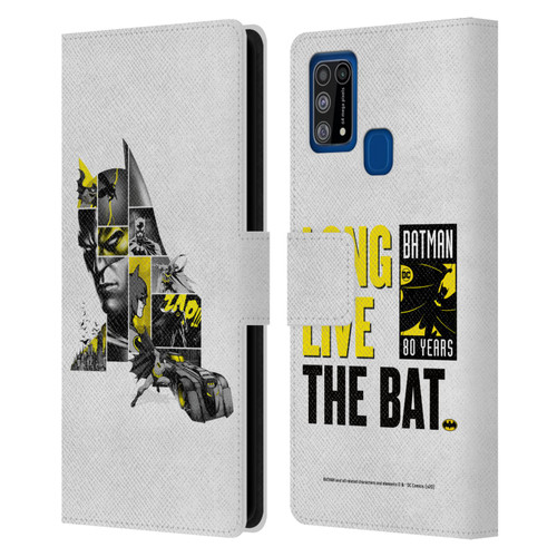 Batman DC Comics 80th Anniversary Collage Leather Book Wallet Case Cover For Samsung Galaxy M31 (2020)