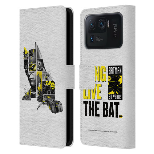 Batman DC Comics 80th Anniversary Collage Leather Book Wallet Case Cover For Xiaomi Mi 11 Ultra