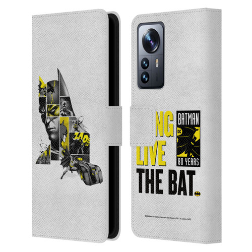 Batman DC Comics 80th Anniversary Collage Leather Book Wallet Case Cover For Xiaomi 12 Pro
