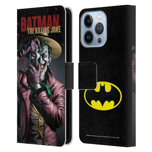 Batman DC Comics Famous Comic Book Covers The Killing Joke Leather Book Wallet Case Cover For Apple iPhone 13 Pro