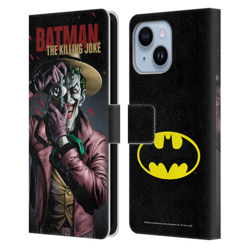 Batman DC Comics Famous Comic Book Covers The Killing Joke Leather Book Wallet Case Cover For Apple iPhone 14 Plus