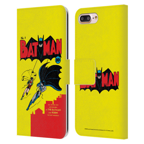 Batman DC Comics Famous Comic Book Covers Number 1 Leather Book Wallet Case Cover For Apple iPhone 7 Plus / iPhone 8 Plus