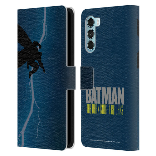 Batman DC Comics Famous Comic Book Covers The Dark Knight Returns Leather Book Wallet Case Cover For Motorola Edge S30 / Moto G200 5G