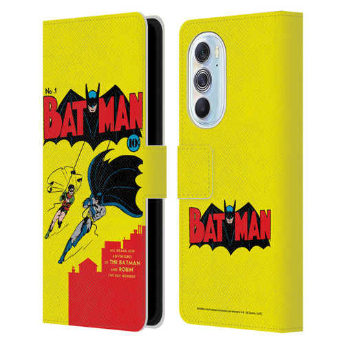 Batman DC Comics Famous Comic Book Covers Number 1 Leather Book Wallet Case Cover For Motorola Edge X30