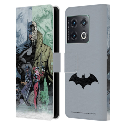 Batman DC Comics Famous Comic Book Covers Hush Leather Book Wallet Case Cover For OnePlus 10 Pro
